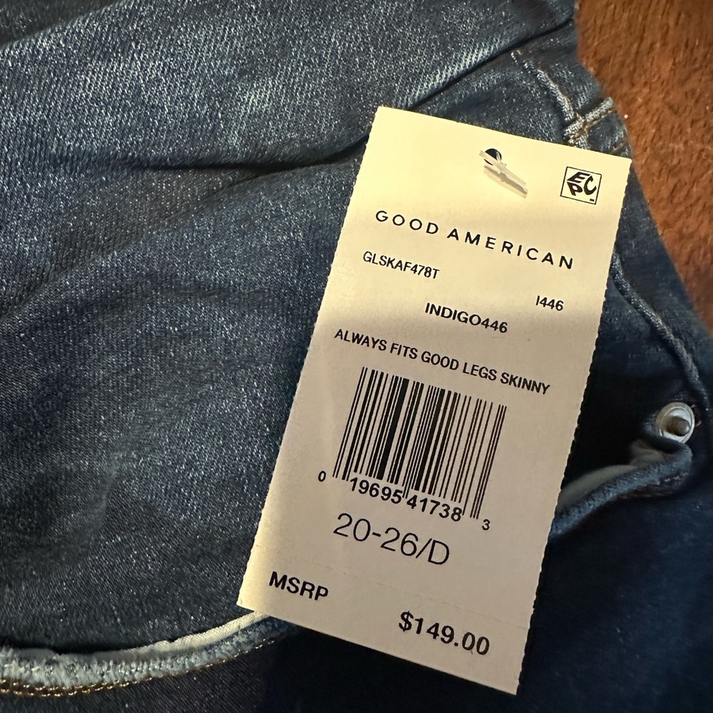 ALWAYS FITS GOOD LEGS SKINNY JEANS INDIGO SIZE 20-26 - Picture 5 of 5